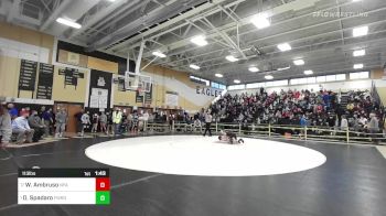 113 lbs Round Of 16 - William Ambruso, Norwich Free Academy vs Dominick Spadaro, Fairfield Warde