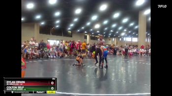 70 lbs Round 3 (6 Team) - Dylan Erwin, BS Wrestling vs Colton Self, BHWC/ Dirt Divers