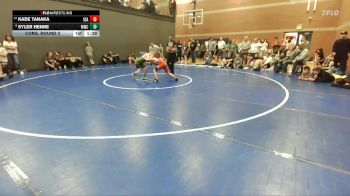100 lbs Cons. Round 2 - Kade Tanaka, Idaho vs Syler Henne, Middleton Wrestling Club