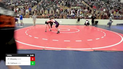 100 lbs Quarterfinal - Parker Shealey, Georgia vs Braylen Calhoun, Junior Indian Wrestling