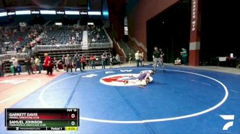 102 lbs Cons. Round 1 - Samuel Johnson, Thermopolis Wrestling Club vs Garrett Davis, Powell Wrestling Club