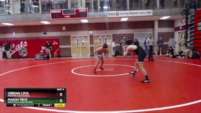 126 lbs Cons. Round 3 - Mason Peck, Idaho Falls High School vs Jordan Loya, Madison High School