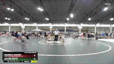 54 lbs Finals (8 Team) - Maverick Warner, Middleton Wrestling Club vs Holden Bailey, Big Cat Wrestling