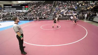 3A 120 lbs Champ. Round 1 - Teagin Poulsen, North Sanpete vs Owen Toy, Providence Hall