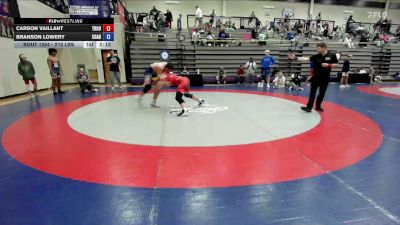 215 lbs Semifinal - Carson Vaillant, Troup Wrestling vs Branson Lowery, Coahulla Creek High School Wrestling
