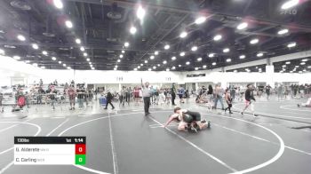 130 lbs Quarterfinal - Gilbert Alderete, NM Royalty vs Cooper Carling, Sierra Sabers