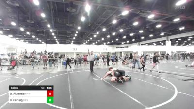 130 lbs Quarterfinal - Gilbert Alderete, NM Royalty vs Cooper Carling, Sierra Sabers