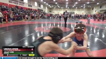 80 lbs Cons. Round 2 - Lincoln LaVigne, Victory School Of Wrestling vs Grady Kirk, MN Elite
