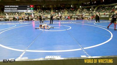 67 lbs 5th Place - Audie Spradling, F-5 Grappling vs Porter Fulger, Alpha Elite, Mi