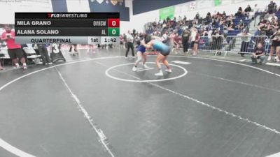 145 lbs Quarterfinal - Alana Solano, Alta Loma vs Mila Grano, Orange Vista High School Wrest