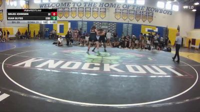 215 lbs Round 1 (8 Team) - Kian Blyss, SOWA /HWC vs Miles Johnsen, Black Hive