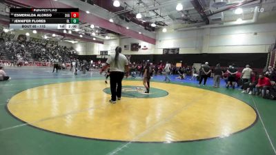 115 lbs Champ. Round 1 - Jennifer Flores, Orange Lutheran vs Esmeralda Alonso, Santiago/GG