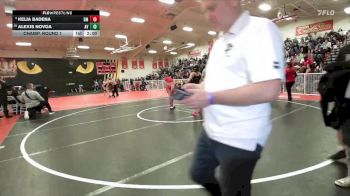 115 lbs Champ. Round 1 - Alexis Novoa, Apple Valley vs Kelia Badena, Desert Mirage