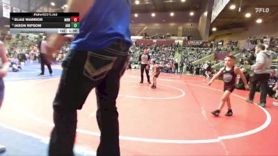 46 lbs Quarterfinal - Jason Ripsom, Arkansas vs Elias Warrior, Mighty Bluebirds Wrestling