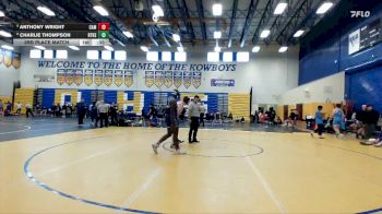 215 Blue 3rd Place Match - Charlie Thompson, Bartram Trail H.S. vs Anthony Wright, Camden