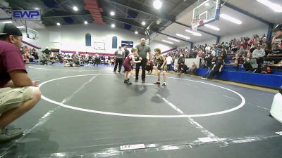 75 lbs Quarterfinal - Jace Branson, Beggs Youth Wrestling Program vs Gus Hess, IRONMEN Wrestling Club