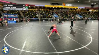 113 lbs Champ. Round 1 - Lane Konrad, Hortonville vs Damien Yeoman, Fort Dodge