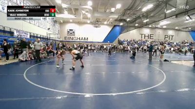130 lbs Quarterfinal - Max Wiberg, Bear River Wrestling Club vs Kade Johnston, Syracuse