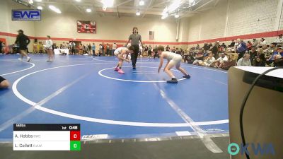 98 lbs Consi Of 4 - Asher Hobbs, Salina Wrestling Club vs Lane Collett, R.A.W.