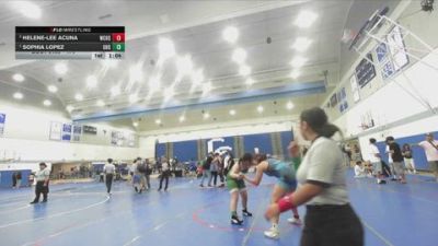 170 lbs 1st Place Match - Sophia Lopez, Upland High School vs Helene-Lee Acuna, West Covina High School