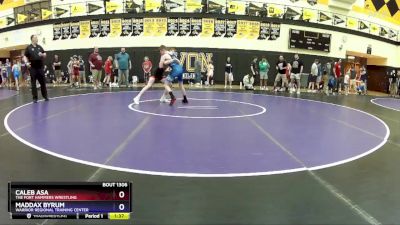 114 lbs Round 1 - Caleb Asa, The Fort Hammers Wrestling vs Maddax Byrum, Warrior Regional Training Center