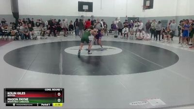 144 lbs Cons. Round 1 - Kolin Giles, Benton vs Mason Payne, Briarcrest Christian