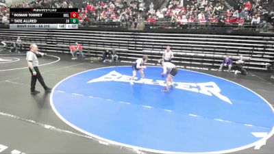 5A 215 lbs Champ. Round 1 - Tate Allred, Salem Hills vs Roman Torrey, Box Elder