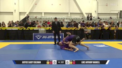 Luke Anthony Markell vs Justice Casey Coleman 2025 World IBJJF Jiu-Jitsu No-Gi Championship