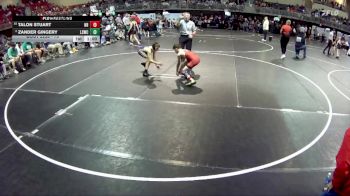 75 lbs Quarterfinal - Talon Stuart, Nebraska Boyz vs Zander Gingery, Lincoln Squires Wrestling Club