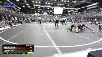 110 lbs Cons. Semi - Joshua Eddie, U Town Hammers vs Carter York, Ozark