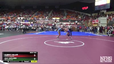 105 lbs Cons. Round 2 - Vivy Saylors, Wellsville HS vs Aubrey Miller, Burden-Central