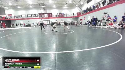 174 lbs Cons. Round 4 - Jeremiah Halter, Drury vs Logan Berger, Chadron State