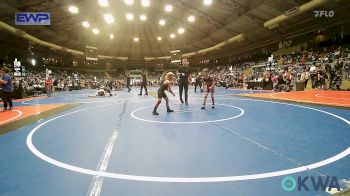 52 lbs Quarterfinal - Bryson Henderson, Cushing Tigers vs Emerson Braun, Owasso Takedown Club