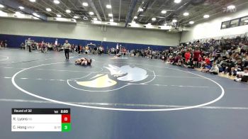 125 lbs Round Of 32 - Robby Lyons, Norwich vs Chris Hong, Wesleyan