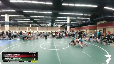 120 lbs Cons. Round 2 - Journey Peguero, Austin Texas Wrestling Club vs Andrew Sonnier, Rebel Wrestling Club