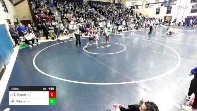 133 lbs Round Of 32 - Ethan Krazer, Easton vs Khimari Manns, St. Edward