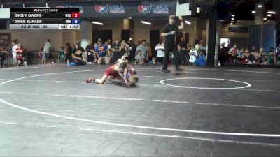 59 lbs 1st Place Match - Brody Owens, Wichita Training Center vs Owen Slinker, Sebolt Wrestling Academy