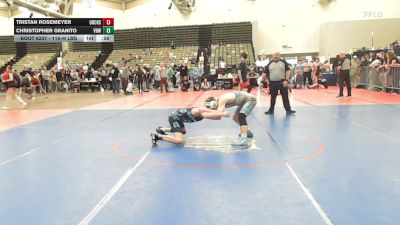 115-H lbs 3rd Place - Tristan Rosemeyer, Orchard South WC vs Christopher Granito, Vougar's Honors Wrestling
