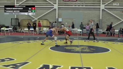 141 lbs Cons. Round 3 - Dominic Moyer, Coast Guard vs Bobur Berdiyorov, New England College