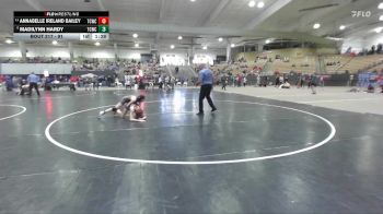 91 lbs Champ. Round 1 - Annabelle Ireland Bailey, Warefare Wrestling vs Madilynn Hardy, Team Clarksville TCWC