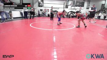 84 lbs Rr Rnd 3 - Jamison Howard, Caney Valley Wrestling vs Driver Baker, Skiatook Youth Wrestling
