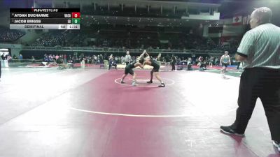 157 lbs Semifinal - Jacob Briggs, Elk Grove vs Aydan Ducharme, Vacaville