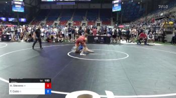 132 lbs Cons 64 #2 - Hunter Stevens, Wisconsin vs Tyson Cobb, Idaho