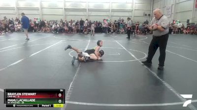 76 lbs Round 7 (8 Team) - Manu Lacaillade, 84 Athletes vs Braylen Stewart, Lake WC