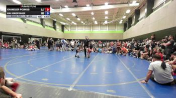 43 lbs Rr Rnd 2 - Chandler Pounds, Slate Wrestling Academy vs Kai Kingfisher, The Storm Wrestling Center