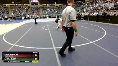 5A-157 lbs Semifinal - Cole Cronk, OP-BV Southwest vs Easton Boone, Valley Center
