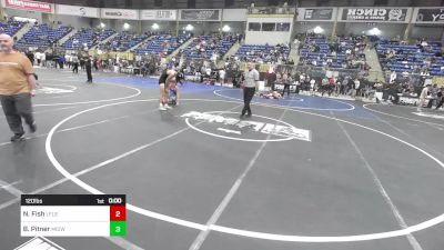 120 lbs Round Of 32 - Nathan Fish, LFLSE Wrestling vs Brody Pitner, Midwest Destroyers