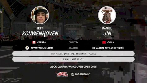 Jett Kouwenhoven vs Daniel Jin 2025 ADCC Vancouver Open