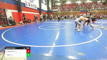 120 lbs Quarterfinal - Kolson Seachris, Bristow vs Theodore Hall, Rogers