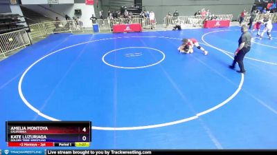 152 lbs Quarterfinal - Amelia Montoya, California vs Kate Luzuriaga, Golden Tribe Wrestling